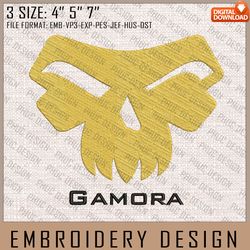 Gamora Embroidery Files, Marvel Comics, Movie Inspired Embroidery Design, Machine Embroidery Design