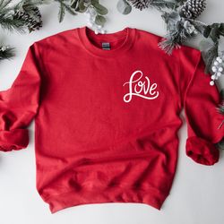 valentine's sweatshirt, love heart sweatshirt, heart arm patches, cute valentine's sweater, teacher valentine's shirt, m