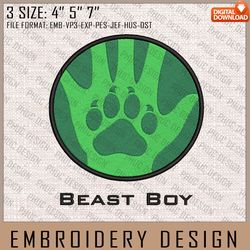 Beast Boy Embroidery Files, DC Comics, Movie Inspired Embroidery Design, Machine Embroidery Design