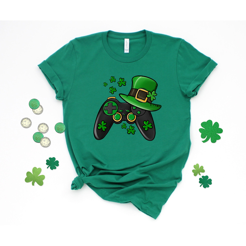 Video Game St Patricks Day Shirt, Video Game Shirt, Gamer Boys Shirt, Patricks Day Shirt, Game Controller Shirt, St Pattys Day Shirt - 1.jpg