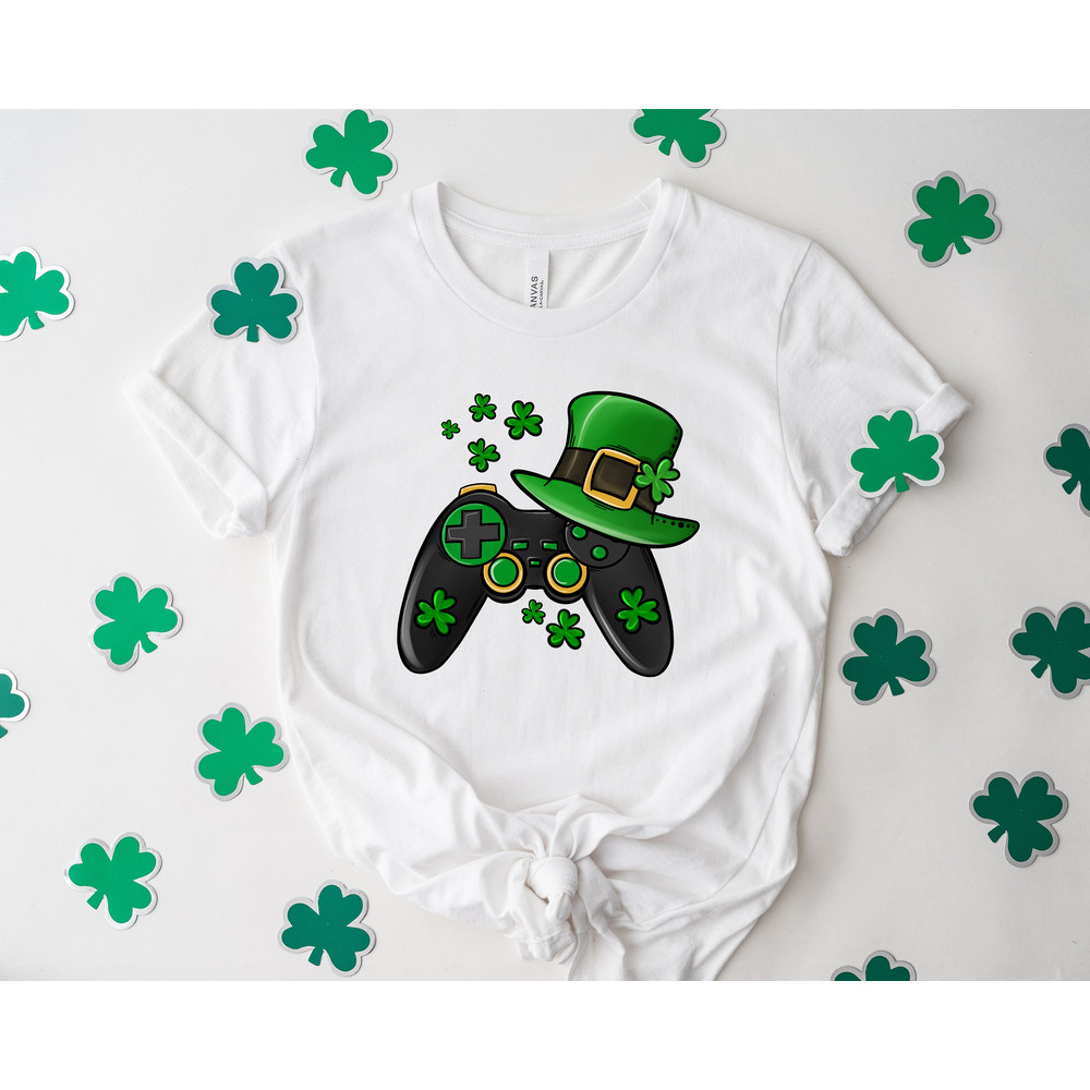 Video Game St Patricks Day Shirt, Video Game Shirt, Gamer Boys Shirt, Patricks Day Shirt, Game Controller Shirt, St Pattys Day Shirt - 2.jpg