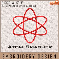 Atom Smasher Embroidery Files, DC Comics, Movie Inspired Embroidery Design, Machine Embroidery Design