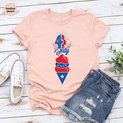 4th of july gifts, ice cream toddler shirt, american flag graphic tees, patriotic t-shirt, independence day clothing, me