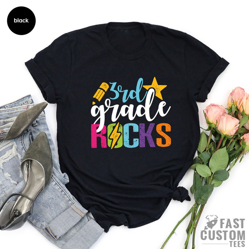 3rd Grade Rocks, Back To School, 3rd Grade Teacher Shirts, Third Grade Teacher Shirts, Teacher Shirt 3rd Grade Teacher Shirt, Teacher Shirts - 3.jpg