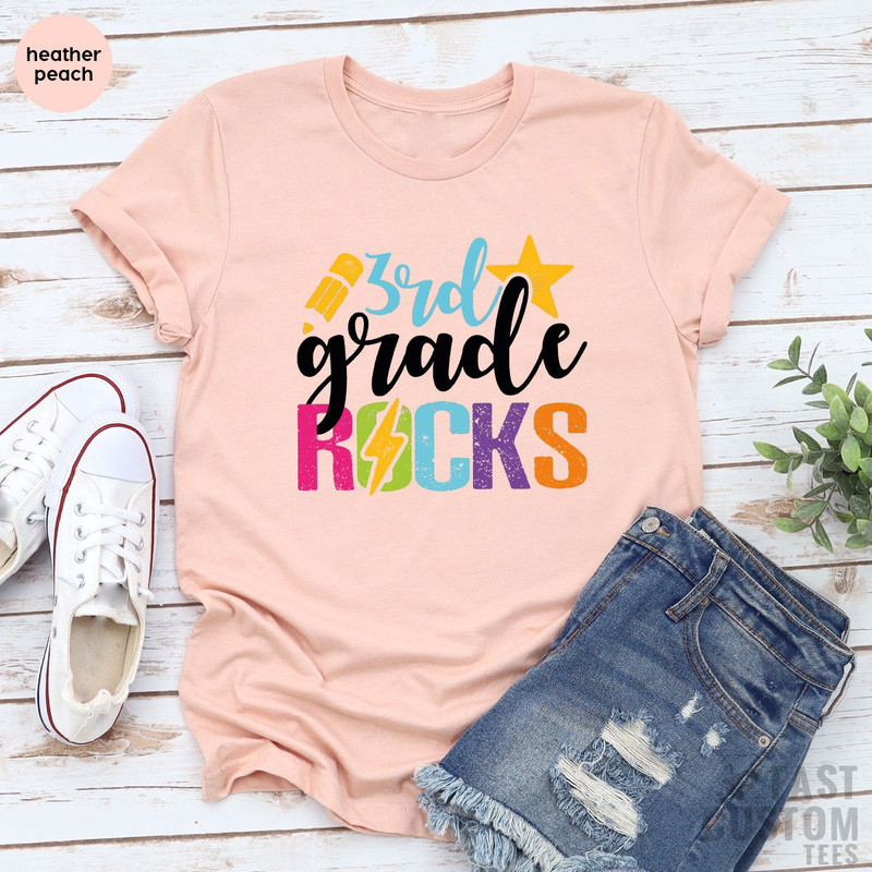 3rd Grade Rocks, Back To School, 3rd Grade Teacher Shirts, Third Grade Teacher Shirts, Teacher Shirt 3rd Grade Teacher Shirt, Teacher Shirts - 4.jpg
