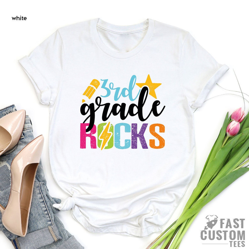 3rd Grade Rocks, Back To School, 3rd Grade Teacher Shirts, Third Grade Teacher Shirts, Teacher Shirt 3rd Grade Teacher Shirt, Teacher Shirts - 5.jpg