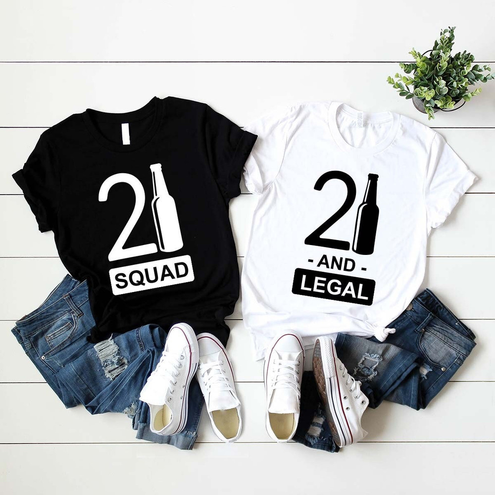 21st Birthday Matching Shirts, 21 And Legal Group Shirt, Hello 21 Shirt, Twenty-One Legal Shirt, Custom Birthday Tank Top, Gift for Birthday - 2.jpg