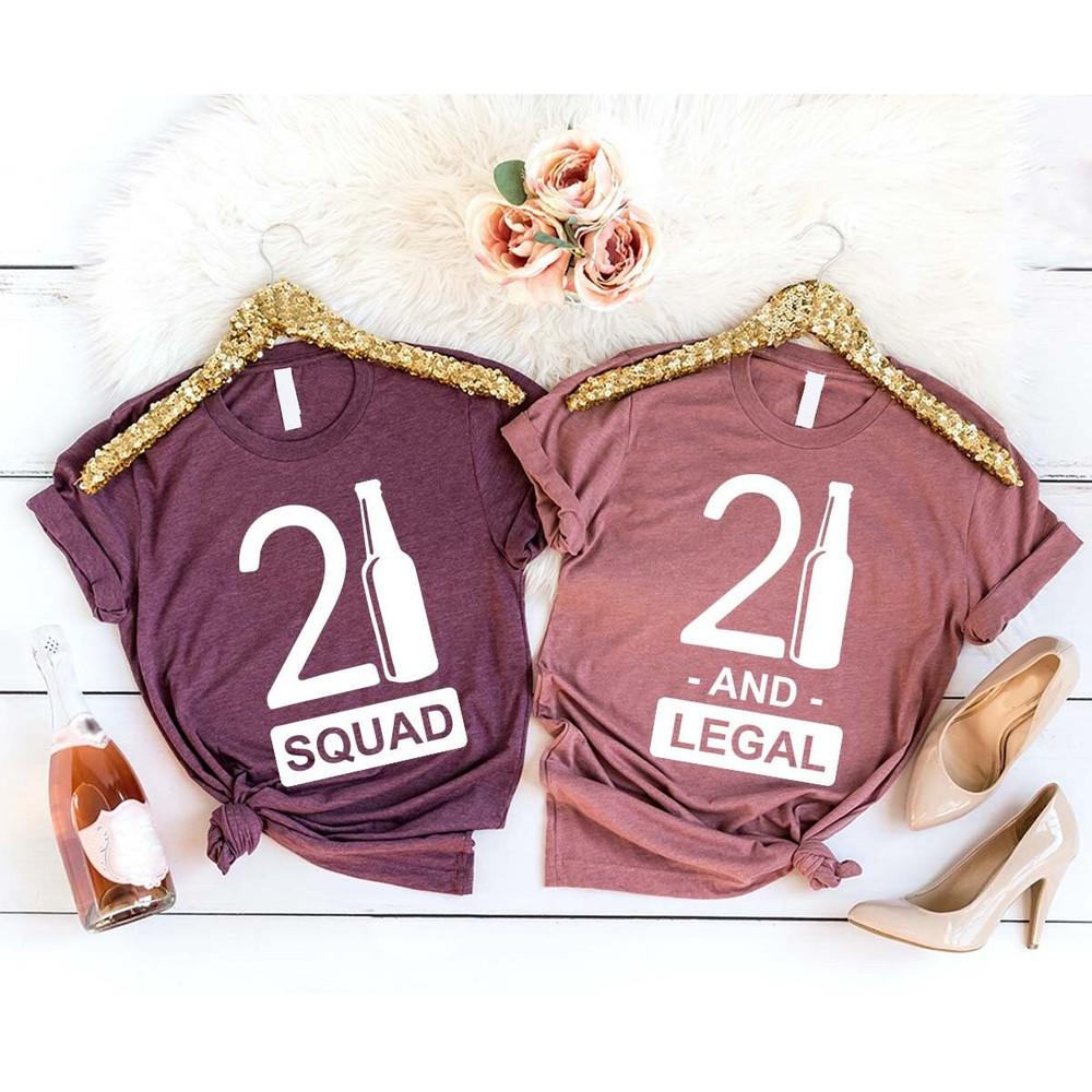 21st Birthday Matching Shirts, 21 And Legal Group Shirt, Hello 21 Shirt, Twenty-One Legal Shirt, Custom Birthday Tank Top, Gift for Birthday - 3.jpg