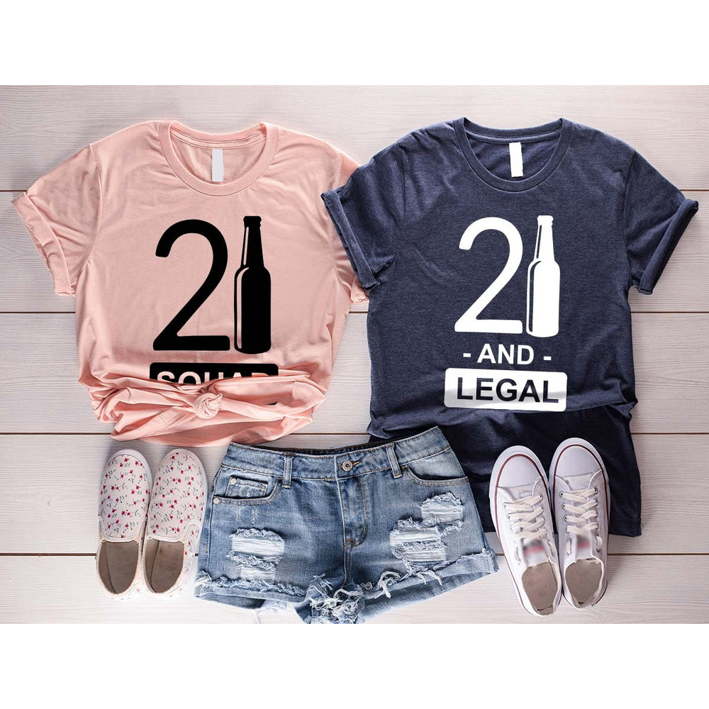 21st Birthday Matching Shirts, 21 And Legal Group Shirt, Hello 21 Shirt, Twenty-One Legal Shirt, Custom Birthday Tank Top, Gift for Birthday - 5.jpg