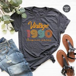 33nd birthday shirt, vintage t shirt, vintage 1990 shirt, 33nd birthday gift for women, 33nd birthday shirt men, retro s