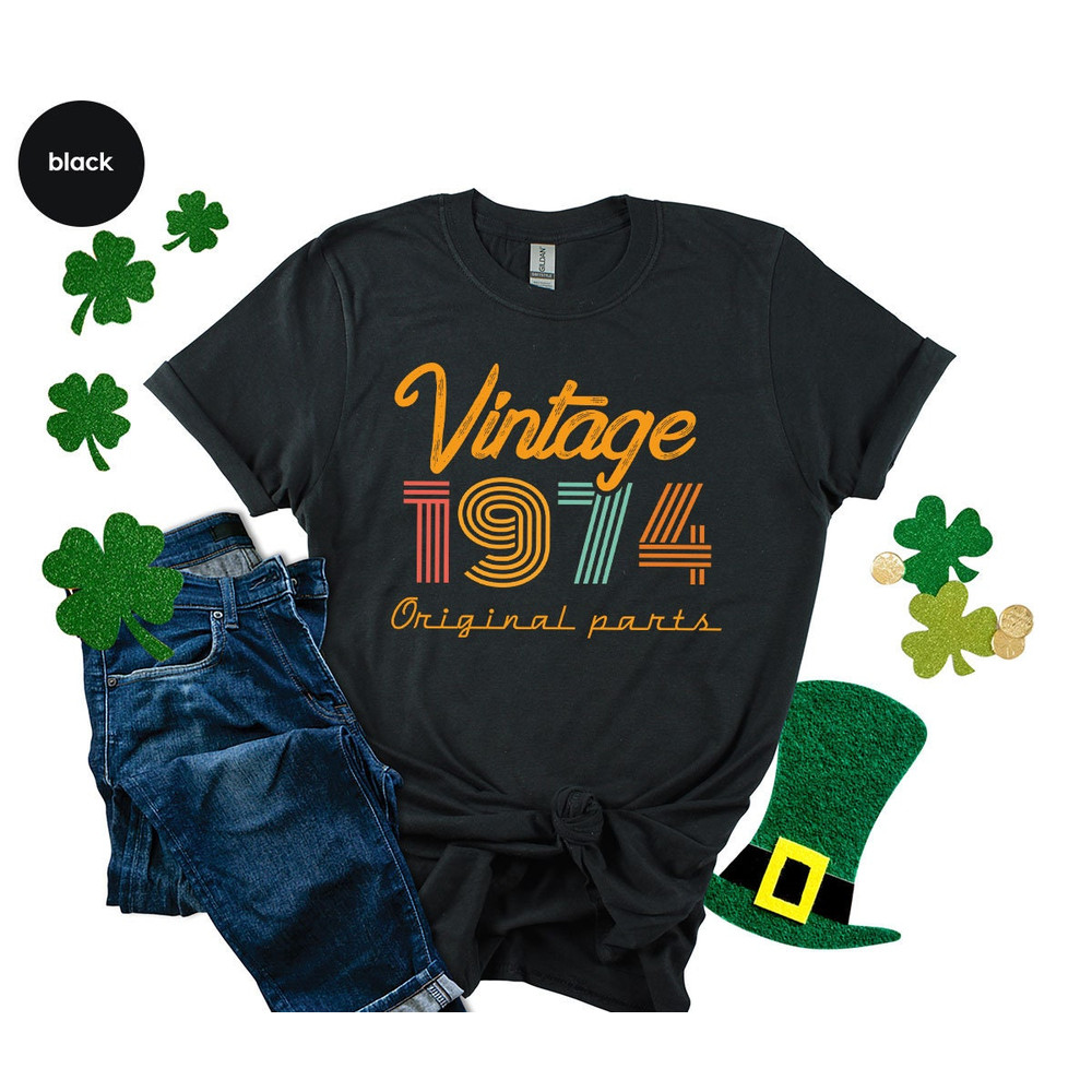 49th Birthday Shirt, Vintage T Shirt, Vintage 1974 Shirt, 49th Birthday Gift for Women, 49th Birthday Shirt Men, Retro Shirt, Vintage Shirts - 7.jpg