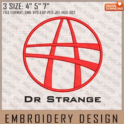 doctor strange embroidery files, marvel comics, movie inspired embroidery design, machine embroidery design