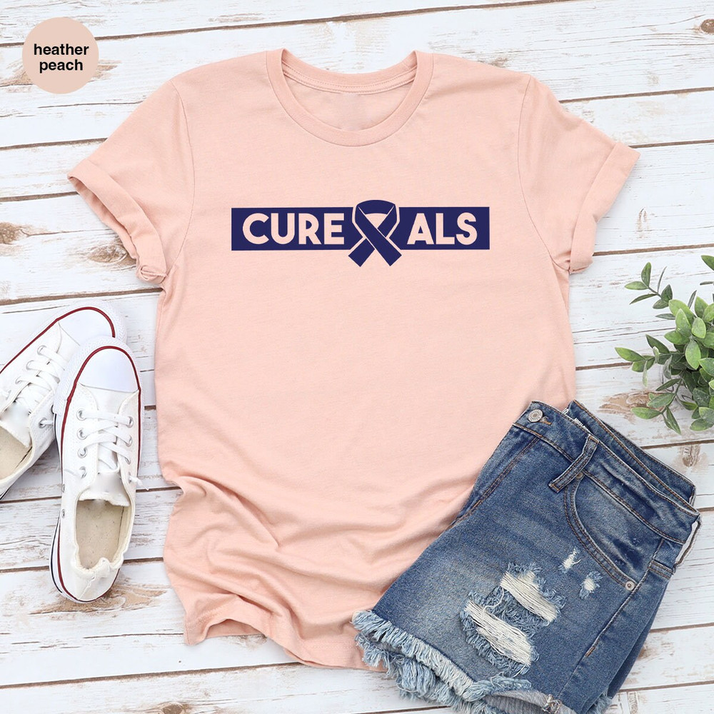ALS Awareness Month Shirt, Cure ALS T Shirt, ALS Ribbon Graphic Tees, Support Vneck T-Shirt, Als Warrior Shirt, Survivor Shirt - 3.jpg