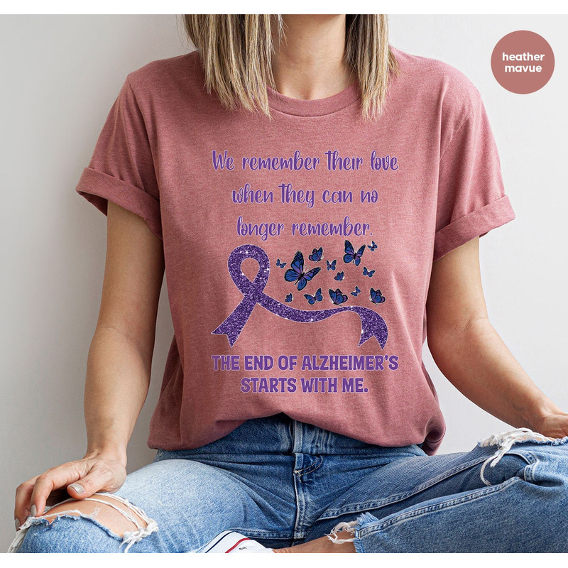 Alzheimer Crewneck Sweatshirt, Alzheimer Fighter T-Shirt, Alzheimers Awareness Shirt, Alzheimers Gifts, Alzheimer Diseasse Outfit - 3.jpg
