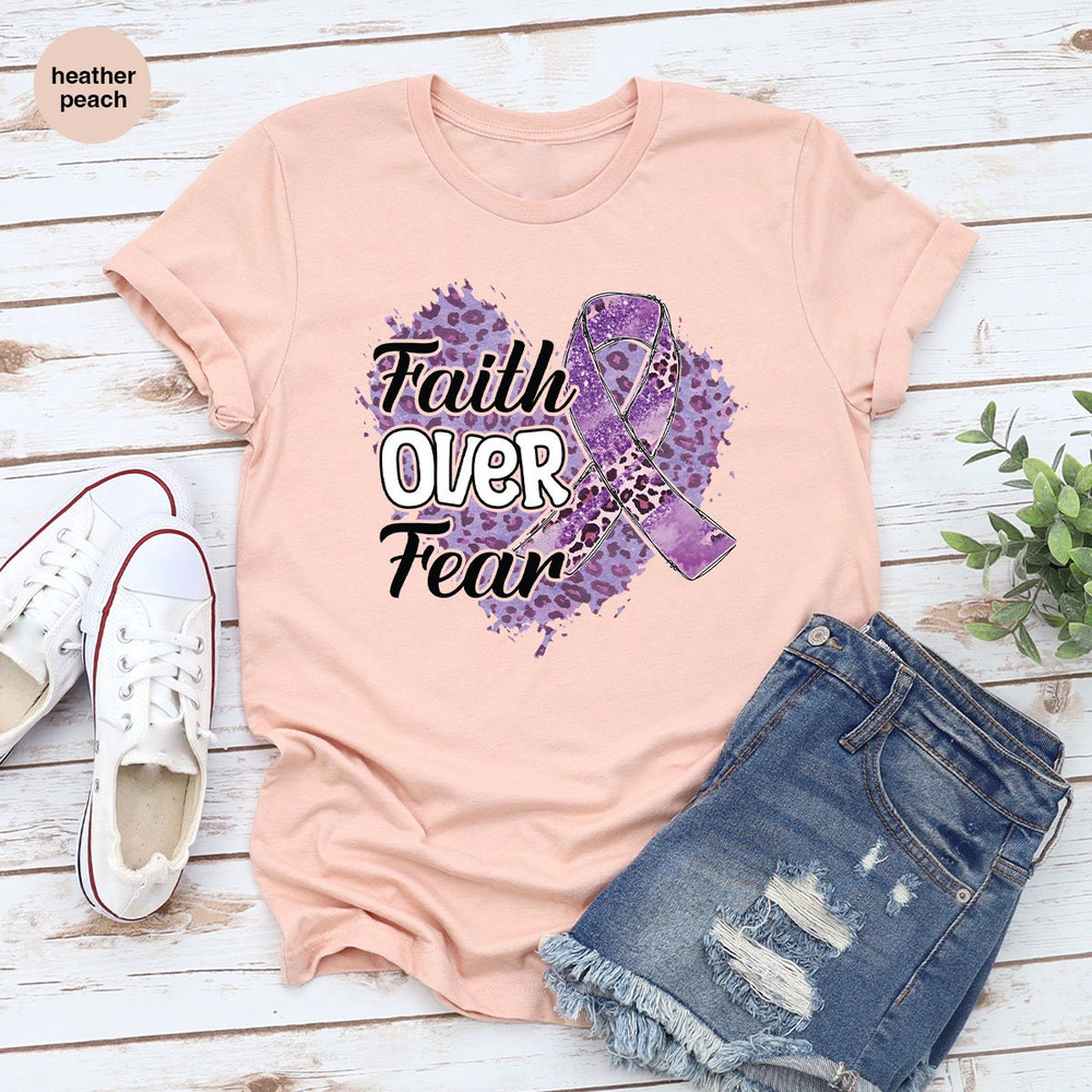 Alzheimer Shirt, Faith Over Fear Crewneck Sweatshirt, Alzheimers Awareness Month T-Shirt, Alzheimer Fighter Shirt, Alzheimer Support Gifts - 5.jpg