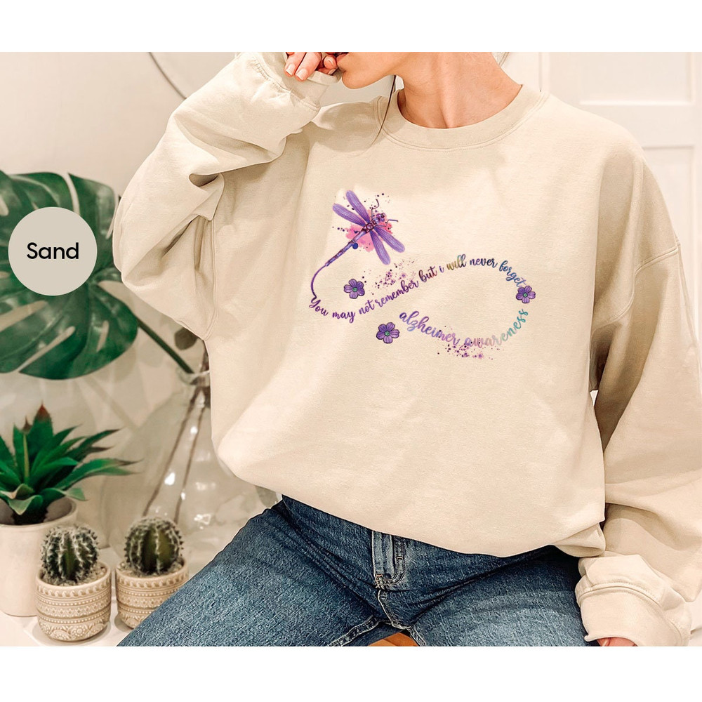 Alzheimers Awareness Shirt, Alzheimers Crewneck Sweatshirt, Alzheimers Gifts, Alzheimer Disease Awareness T-Shirt, Support Graphic Tees - 7.jpg