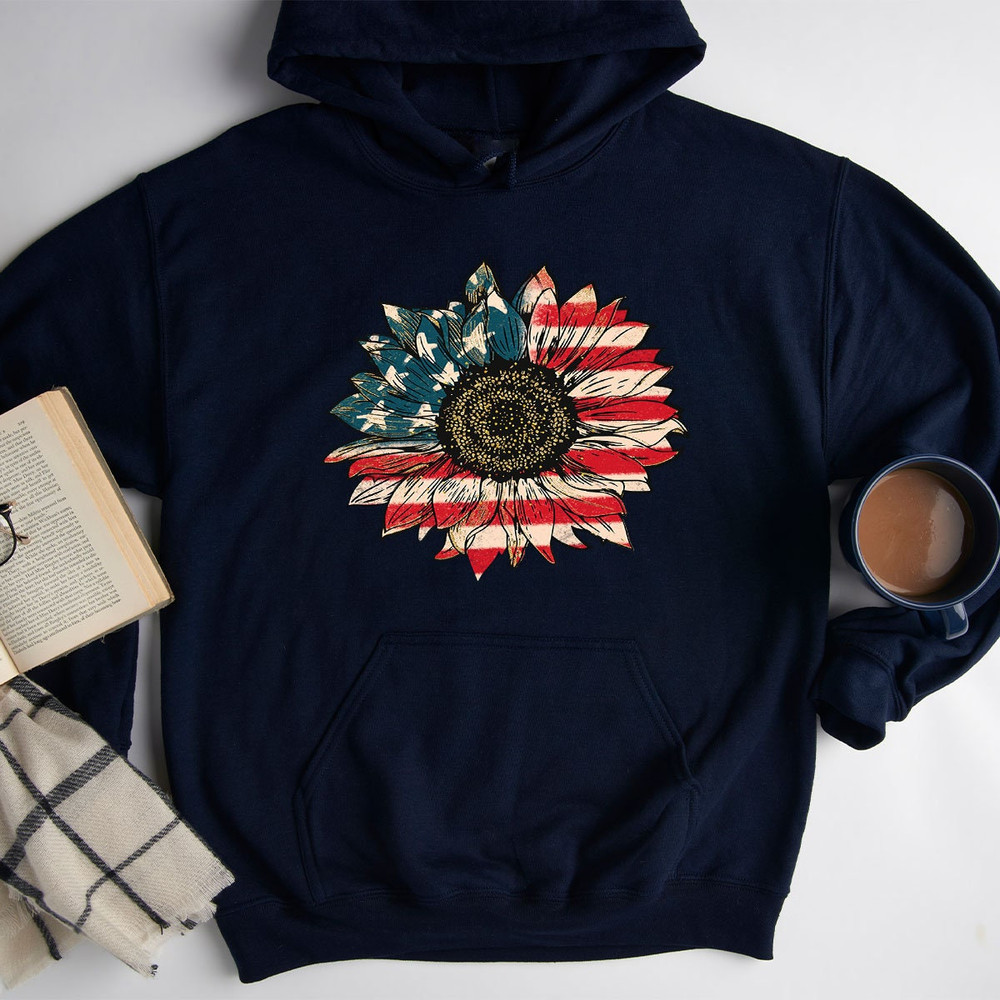 America Flag Sunflower Sweatshirt, US Flag Sunflower Hoodie, 4th Of July Sunflower US Flag Sweatshirt, Independence Day Long Sleeve Shirts - 3.jpg