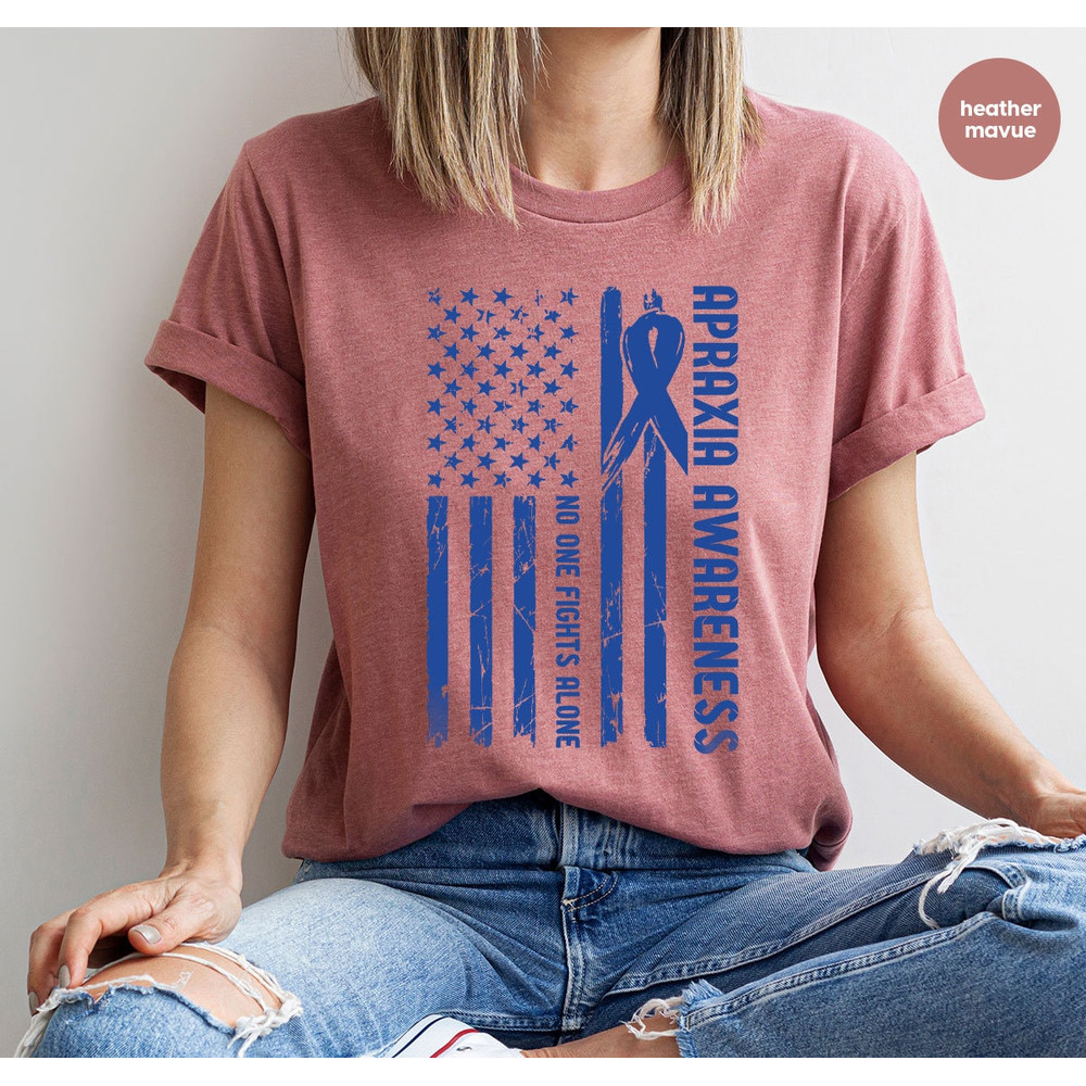 Apraxia Awareness Graphic Tees, Apraxia Support Shirt, Apraxia Survivor Shirt, Apraxia Gifts, Apraxia Ribbon T-Shirt, Apraxia Vneck Shirt - 3.jpg