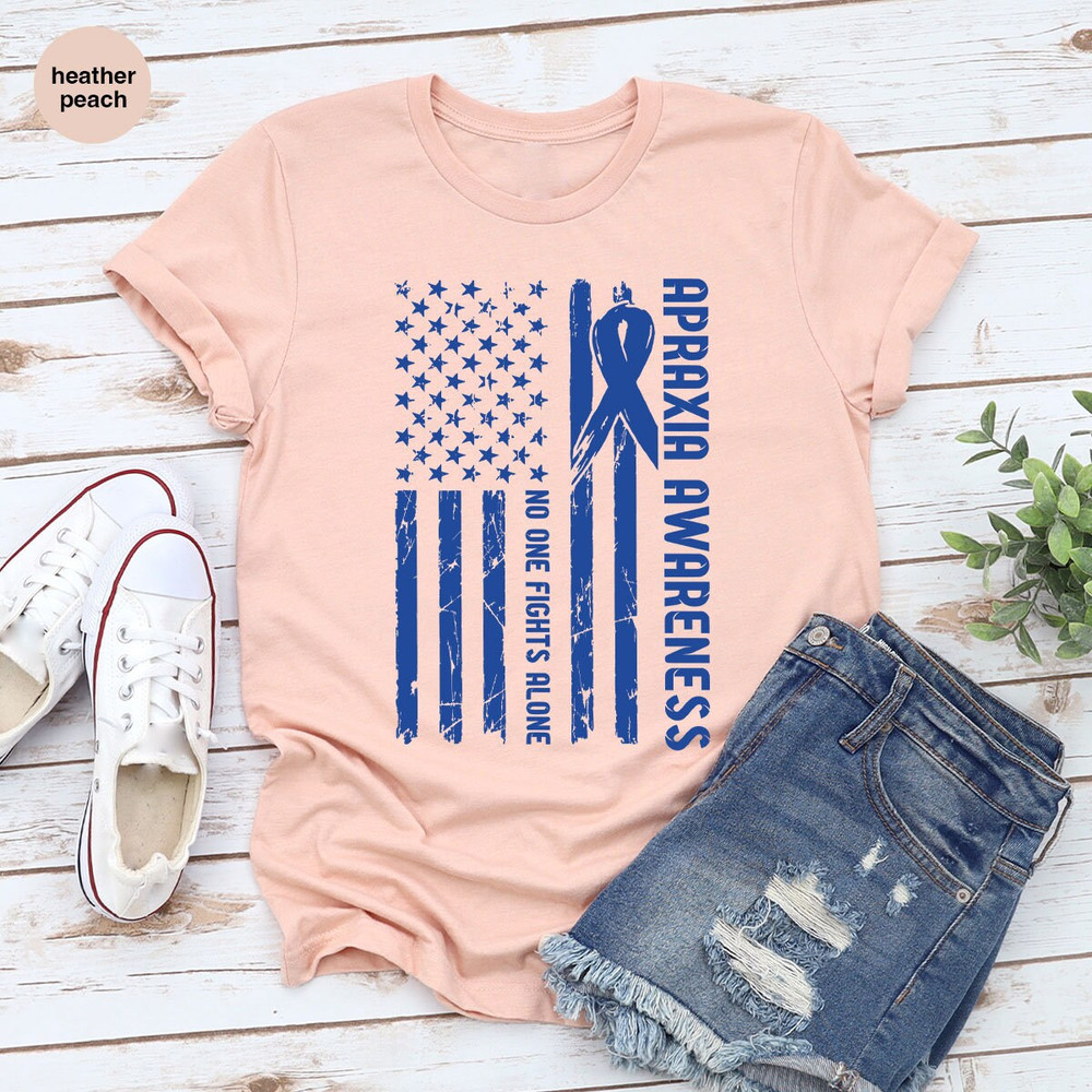Apraxia Awareness Graphic Tees, Apraxia Support Shirt, Apraxia Survivor Shirt, Apraxia Gifts, Apraxia Ribbon T-Shirt, Apraxia Vneck Shirt - 4.jpg
