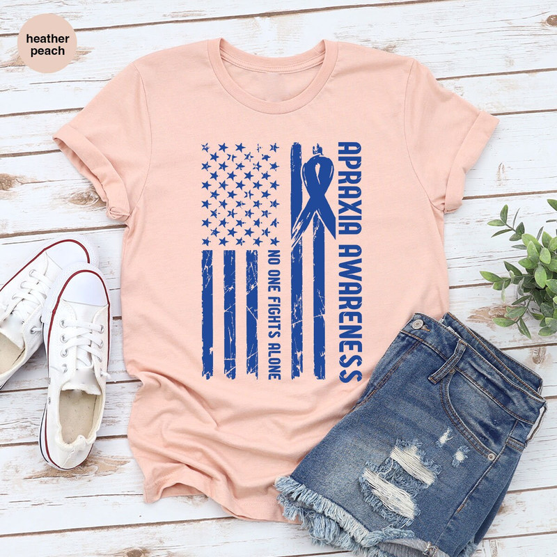 Apraxia Awareness Graphic Tees, Apraxia Support Shirt, Apraxia Survivor Shirt, Apraxia Gifts, Apraxia Ribbon T-Shirt, Apraxia Vneck Shirt - 4.jpg