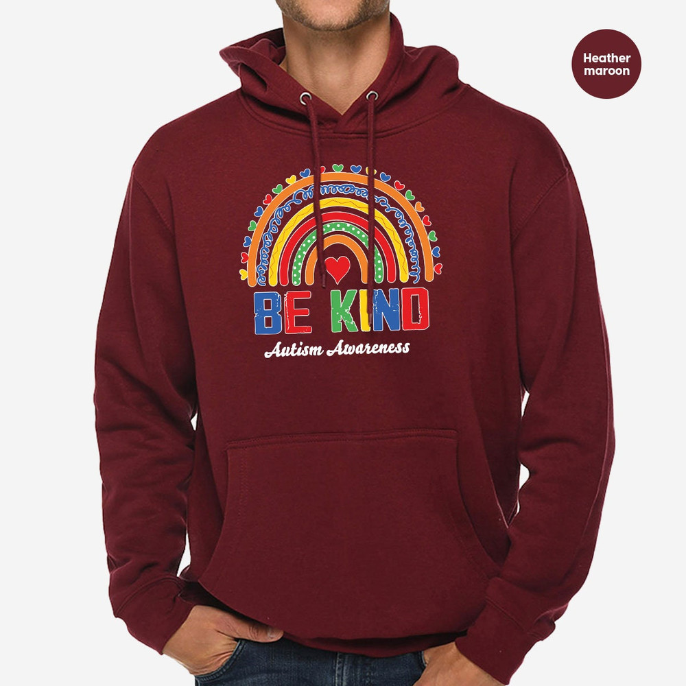 Autism Support Hoodies and Sweaters, Autism Awareness Crewneck Sweatshirt, Neurodiversity Long Sleeve T-Shirt, Autism Hooded, Awareness Gift - 5.jpg