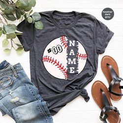 baseball gift, custom baseball shirt, baseball outfit, baseball player tshirt, personalized baseball graphic tees, baseb