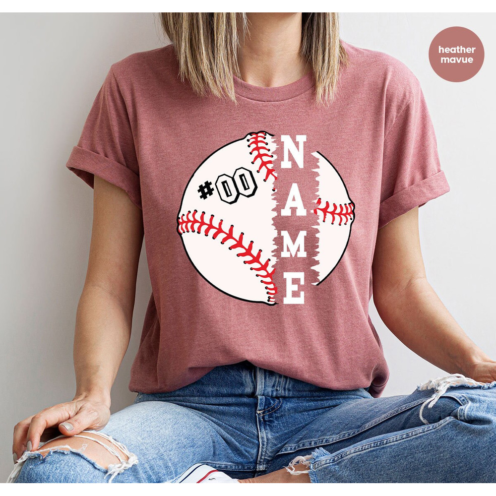 Baseball Mom Shirt, Baseball Player Outfit, Custom Baseball Shirts, Baseball Gifts, Personalized Baseball Graphic Tees, Baseball T-Shirt - 10.jpg