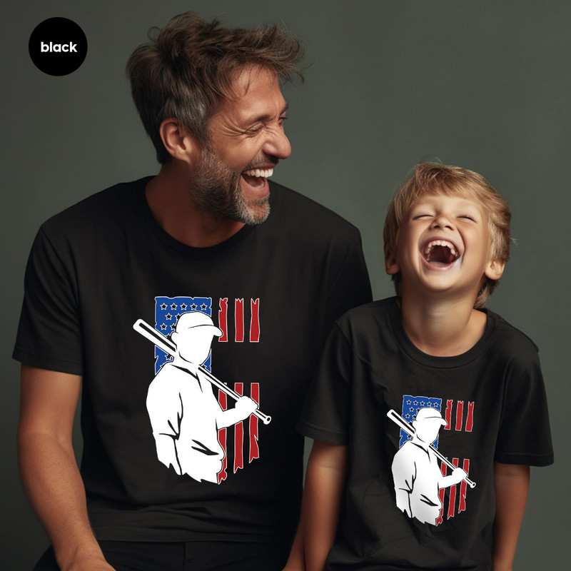 Baseball Shirts, USA Flag Graphic Tees, Trendy Sports Outfit, Cool Baseball Player TShirt, Baseball Dad Clothing, Birthday Gift for American - 7.jpg