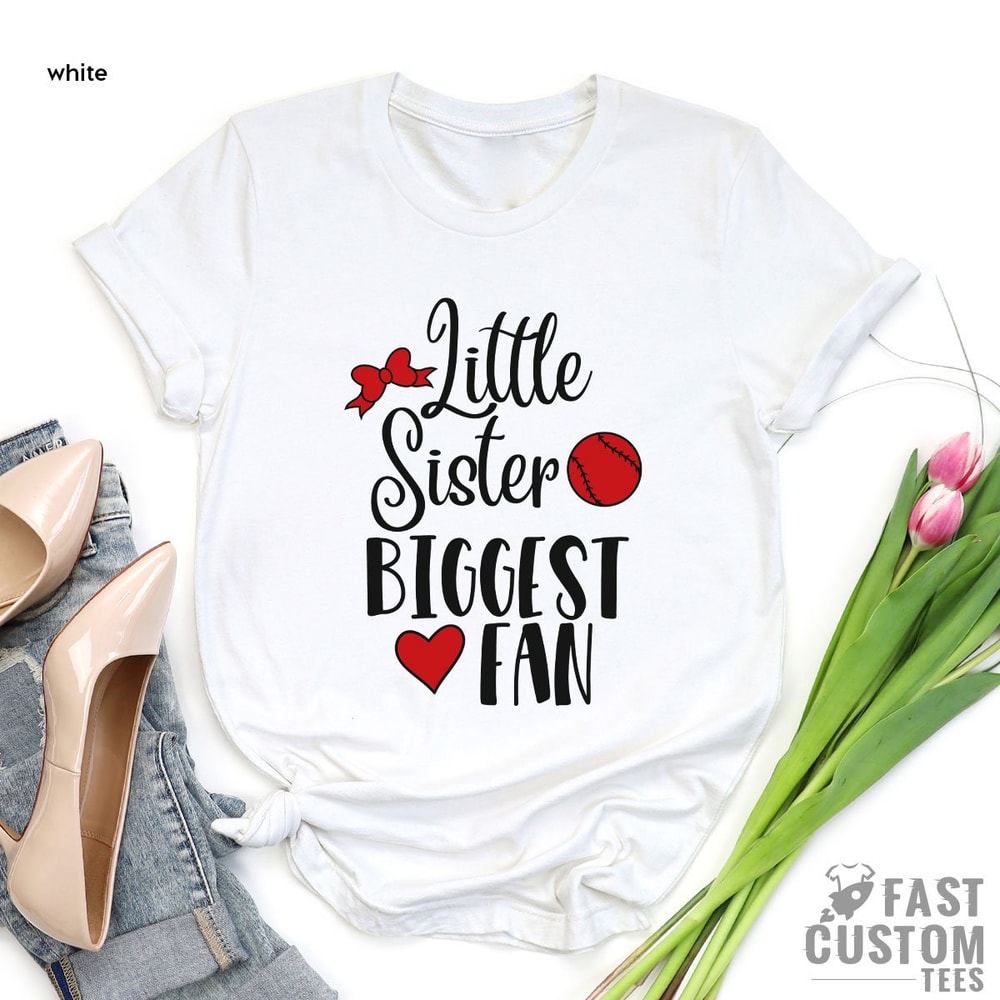 Baseball Sister T-shirt, Sister Biggest Fan Shirt, Softball Sister T-Shirt, Baseball Girl T Shirt, Softball Girl Tee, Match Day Shirt - 3.jpg