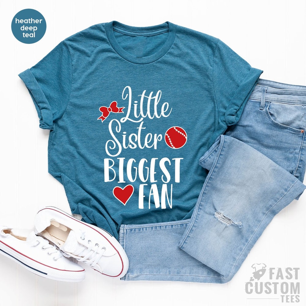 Baseball Sister T-shirt, Sister Biggest Fan Shirt, Softball Sister T-Shirt, Baseball Girl T Shirt, Softball Girl Tee, Match Day Shirt - 6.jpg
