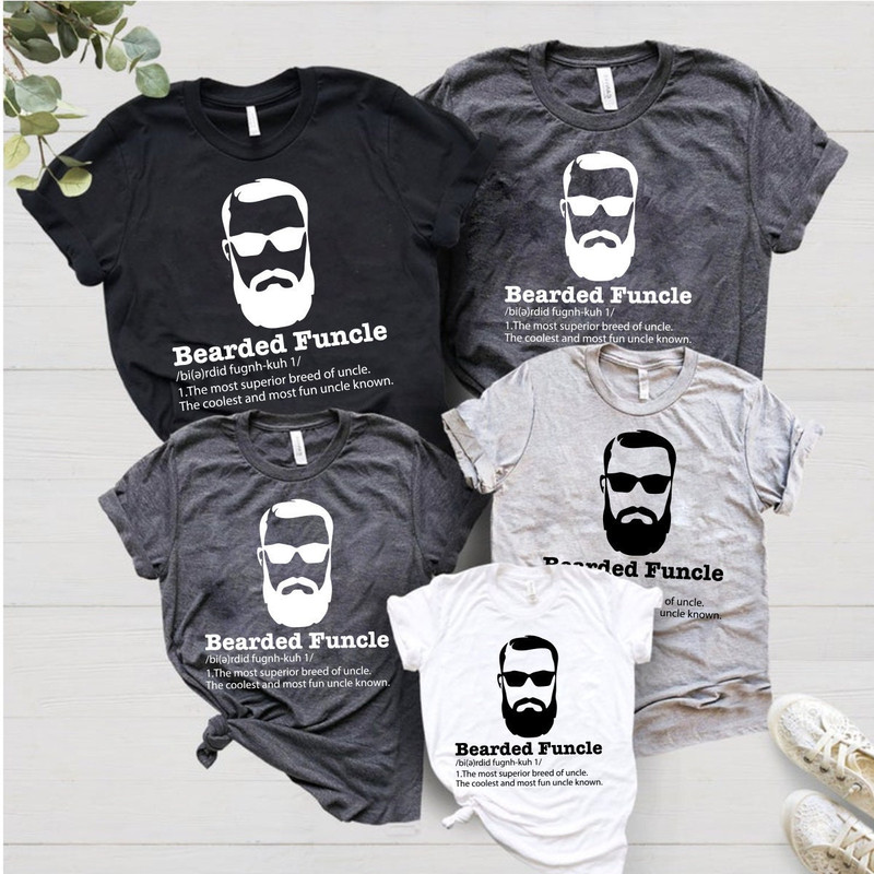 Bearded Funcle Shirt, Funny Uncle Shirt, Bearded Funcle Definition Shirt, Funny Family Gift,Uncle T Shirt,Bearded Uncle Shirt, Uncle Gift - 2.jpg