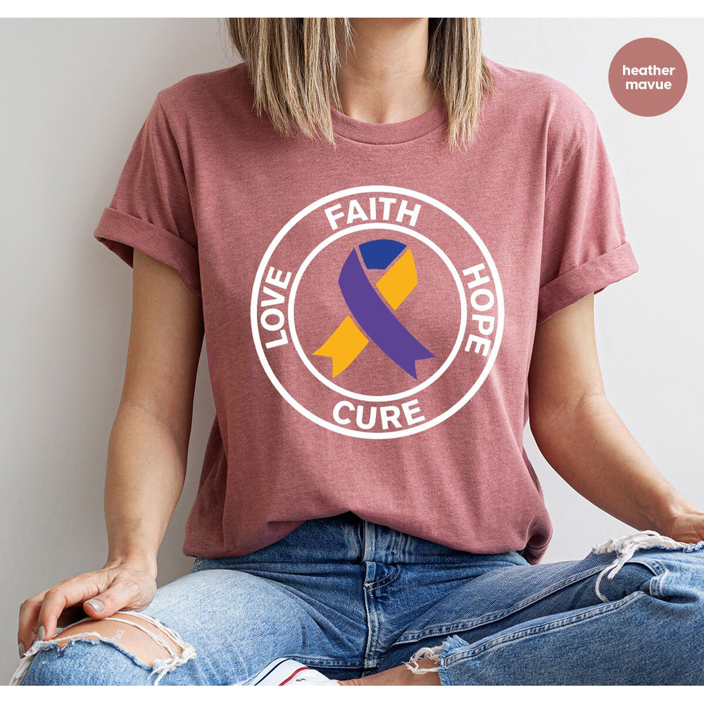 Bladder Cancer Survivor Shirt, Cancer Gifts, Bladder Cancer Shirt, Cancer Awareness T-Shirt, Cancer Ribbon Graphic Tees, Cancer Support Tee - 4.jpg
