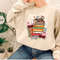 Books and Flowers Sweatshirt, Librarian Long Sleeve Shirt, Reading Gifts for Bookworm, Retro Wild Flower Books Hoodies, Floral Books Gift - 2.jpg