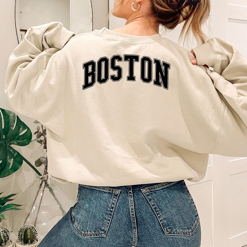 Boston Shirt, Boston City Shirt, Unisex Boston Crewneck Shirts, Boston Massachusetts T Shirt, Boston Gifts - 5.jpg