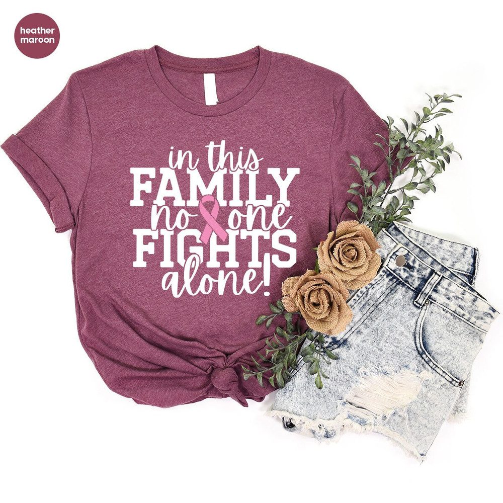 Breast Cancer Awareness Shirt, Cancer Support Tee, Breast Cancer Ribbon Shirt, Cancer Survivor Gift, Breast Cancer Shirt, Cancer Warrior Tee - 5.jpg