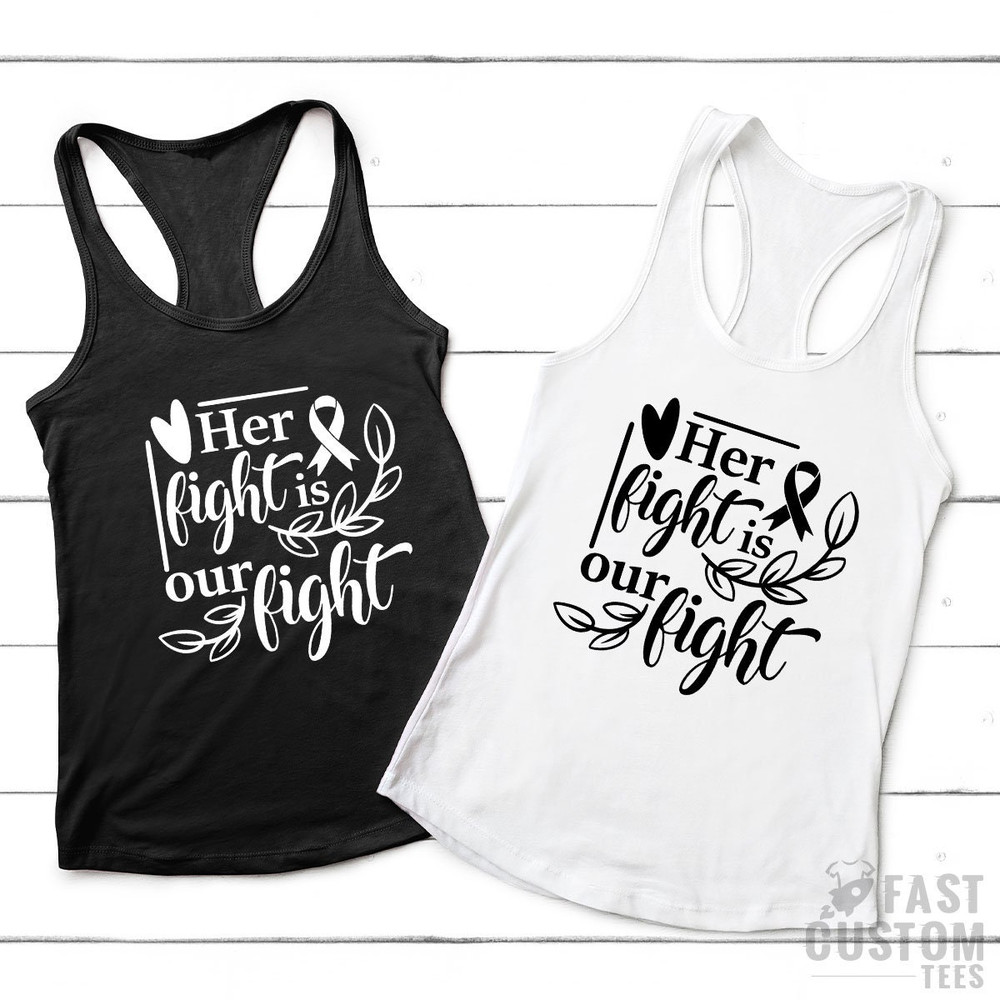 Breast Cancer Shirt, Cancer Awareness T Shirt, Cancer Support Shirt, Her Fight Is Our Fight, Cancer Survivor Shirt, Cancer Ribbon Tee - 8.jpg