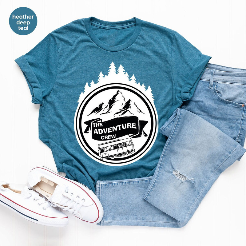 Camping TShirt, Camping Gift, Adventure Shirt, Travel T Shirt, Matching Trip Shirts, Mountain Graphic Tees, Hiking Outfit, Vacation Clothing - 8.jpg