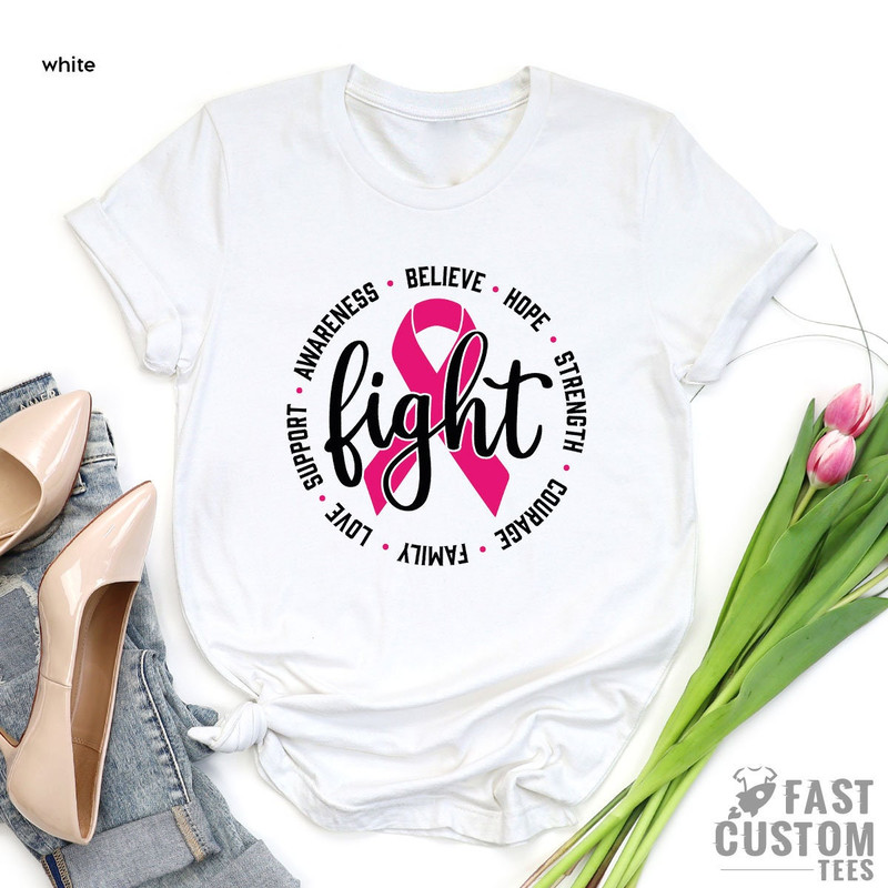 Cancer Awareness T-Shirt, Breast Cancer Shirt, Her Fight Is Our Fight Shirt, Cancer Support Shirt, Cancer Ribbon Tee, Motivational T Shirt - 8.jpg