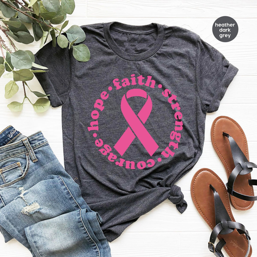 Cancer Survivor Gift, Stronger Than Cancer Shirt, Breast Cancer Shirt, Faith T-Shirt, Breast Cancer Warrior T-Shirt, Christian Shirts - 1.jpg