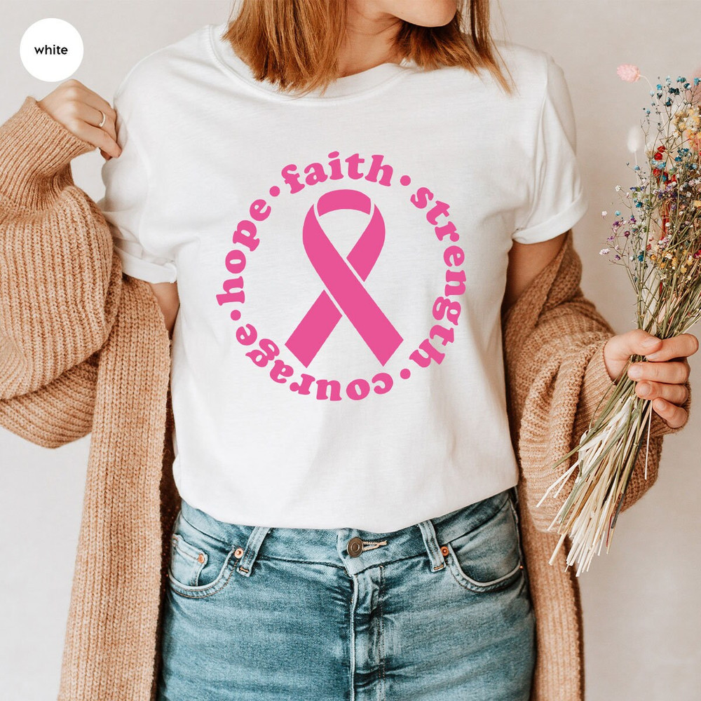 Cancer Survivor Gift, Stronger Than Cancer Shirt, Breast Cancer Shirt, Faith T-Shirt, Breast Cancer Warrior T-Shirt, Christian Shirts - 5.jpg