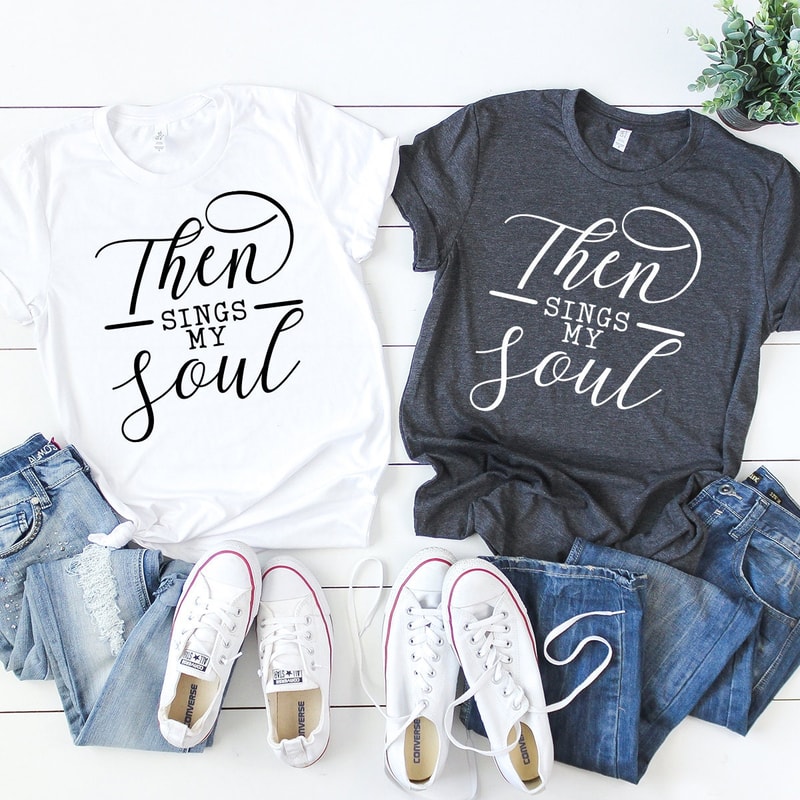 Christian Custom T-Shirt, Religious Shirt, Jesus Shirt, Soul Tee, Then Sings My Soul Shirt, Cute Christian Tee - 2.jpg