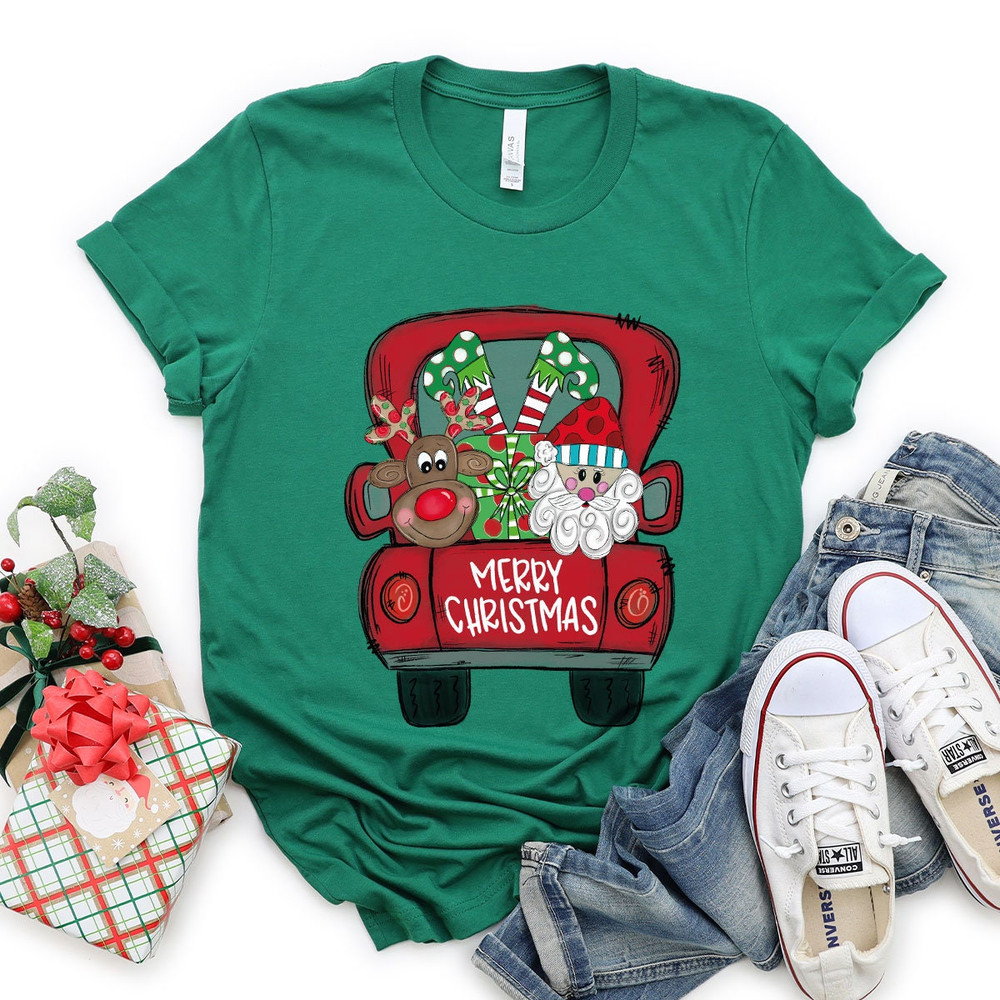 Christmas Shirts for Women, Christmas Truck Shirt, Christmas T-Shirt, Christmas Tee, Cute Christmas Shirts, Unisex Adult Tee, Merry Shirt - 6.jpg
