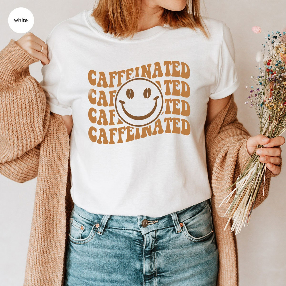 Coffee Vneck Shirt, Cute Coffee T-Shirt, Coffe Shirts for Women, Gift for Her, Coffee Outfit, Coffee Gifts, Womens Clothing - 2.jpg