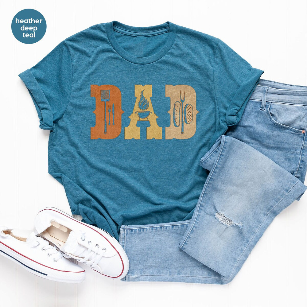 Cool Fathers Day Gift, The Grill Father Shirt, Dad TShirt, Trendy Chef Graphic Tees, Cooking Dad Outfit, Gift For Papa, Chef Gifts for Daddy - 3.jpg