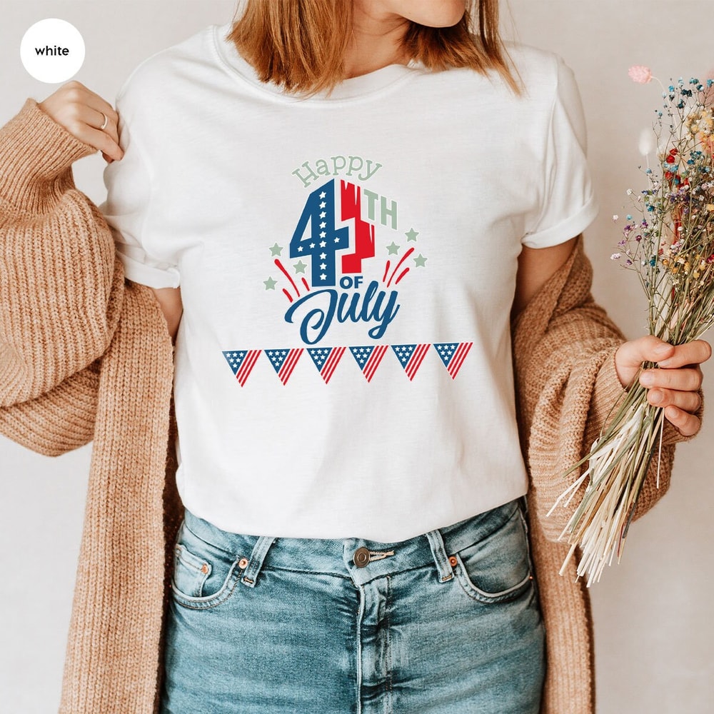 Cool Independence Day Gifts, American Flag Graphic Tees, Cool American Shirt, Gift for Him, Patriotic T Shirts, Fourth Of July Vneck TShirt - 3.jpg