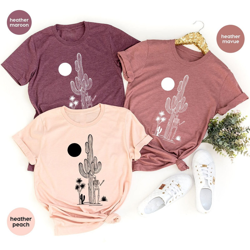 Country T-Shirt, Nature Shirt, Cactus Shirt, Plant Vneck Shirt, Desert Graphic Tees, Western T-Shirt, Adventure Tees, Plant Shirt - 1.jpg