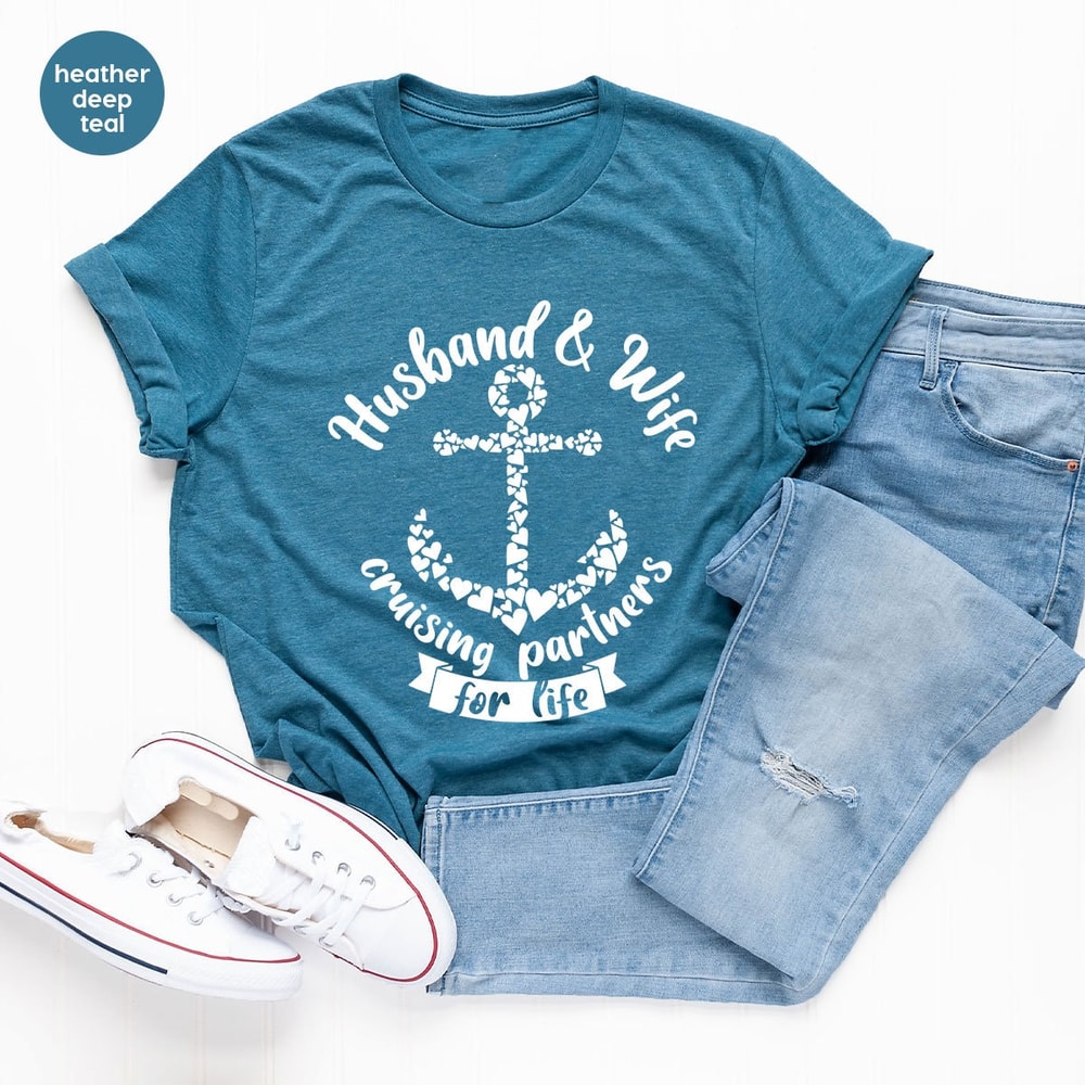 Couples Cruise Shirts, Family Cruising TShirts, Vacation Graphic Tees, Travel Gifts for Wife, Husband and Wife Shirts, Trip Clothing - 2.jpg