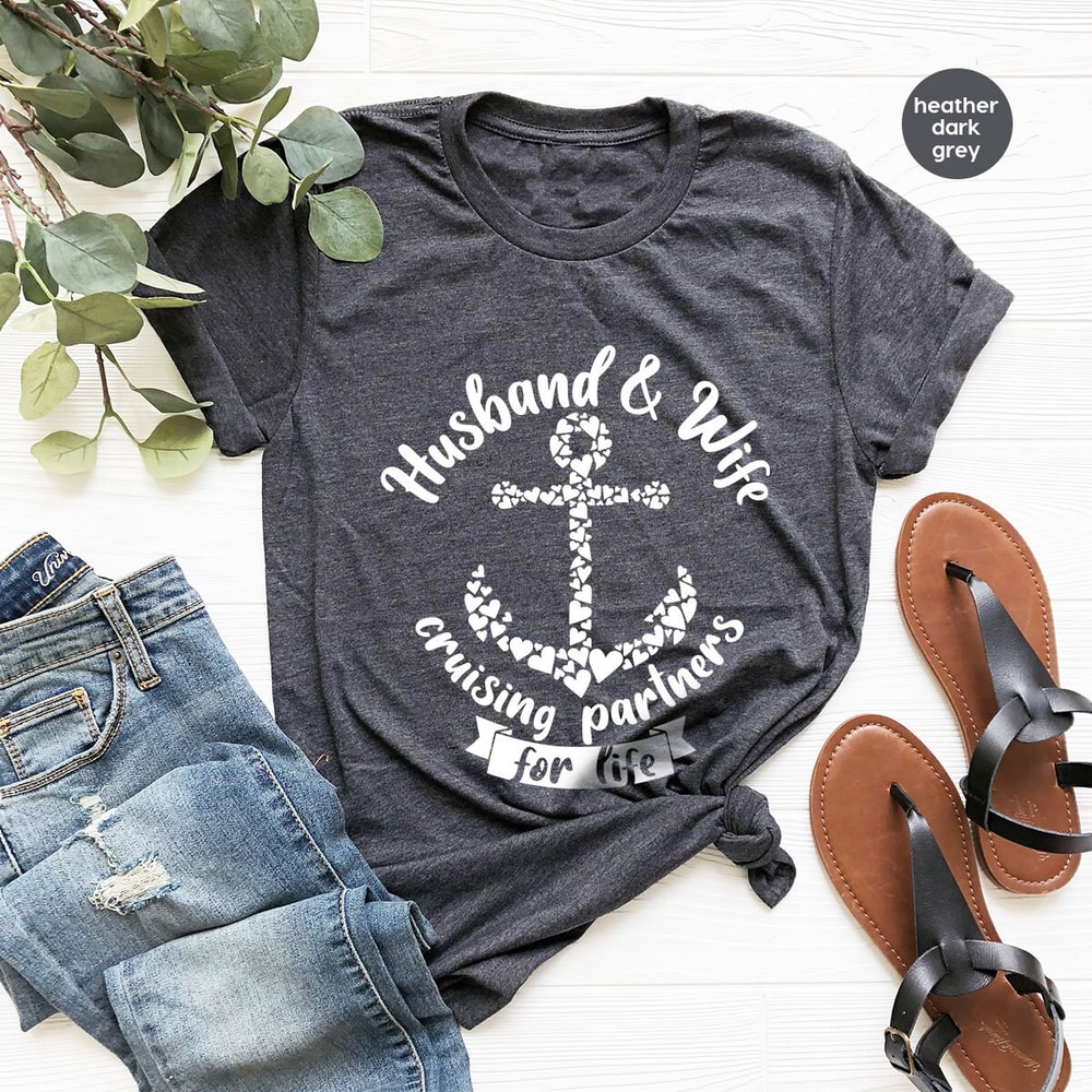 Couples Cruise Shirts, Family Cruising TShirts, Vacation Graphic Tees, Travel Gifts for Wife, Husband and Wife Shirts, Trip Clothing - 4.jpg