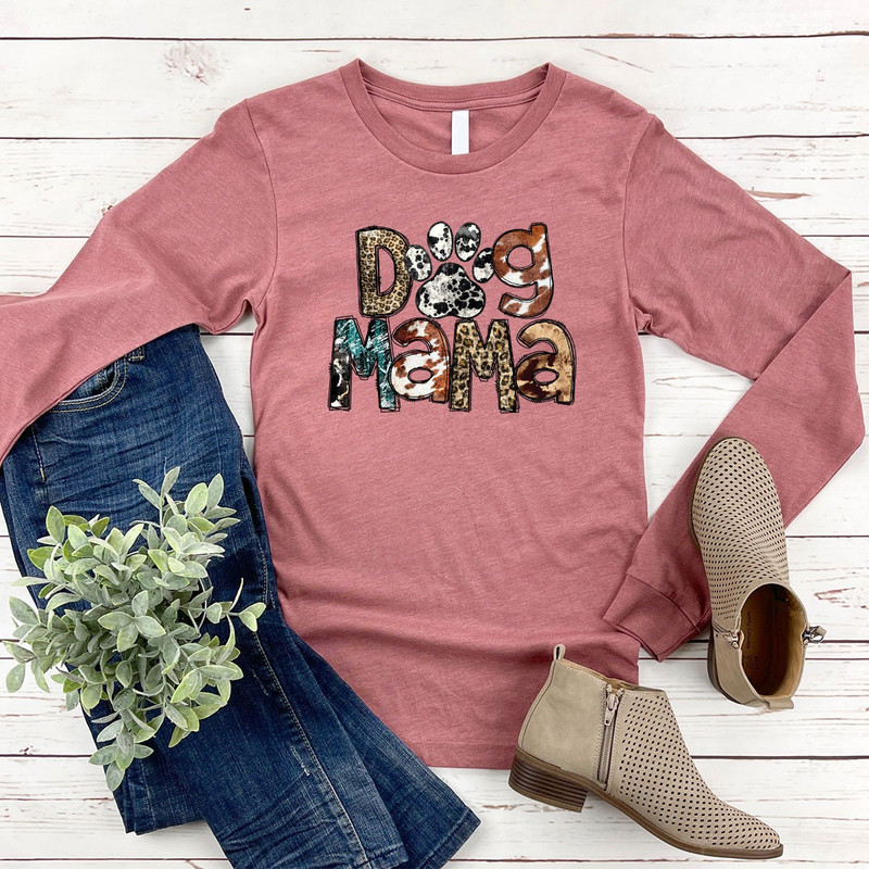 Crewneck Sweatshirts for Dog Mama, Gifts for Dog Mom, Dog Mama Long Sleeve Shirts, Vintage Dog Mama Hoodie, Dog Owner Mama Gifts - 5.jpg