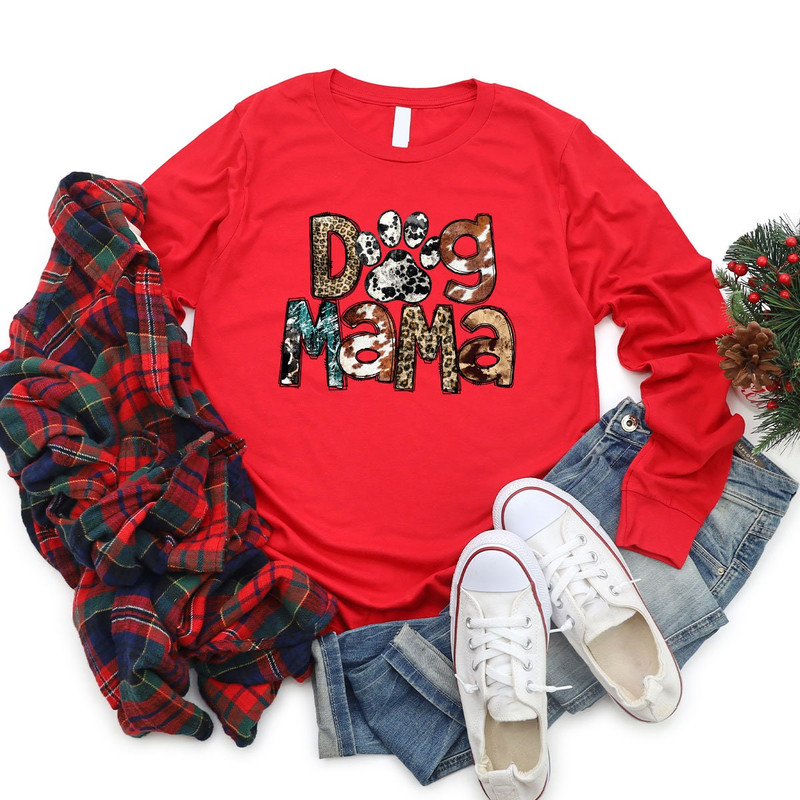 Crewneck Sweatshirts for Dog Mama, Gifts for Dog Mom, Dog Mama Long Sleeve Shirts, Vintage Dog Mama Hoodie, Dog Owner Mama Gifts - 6.jpg